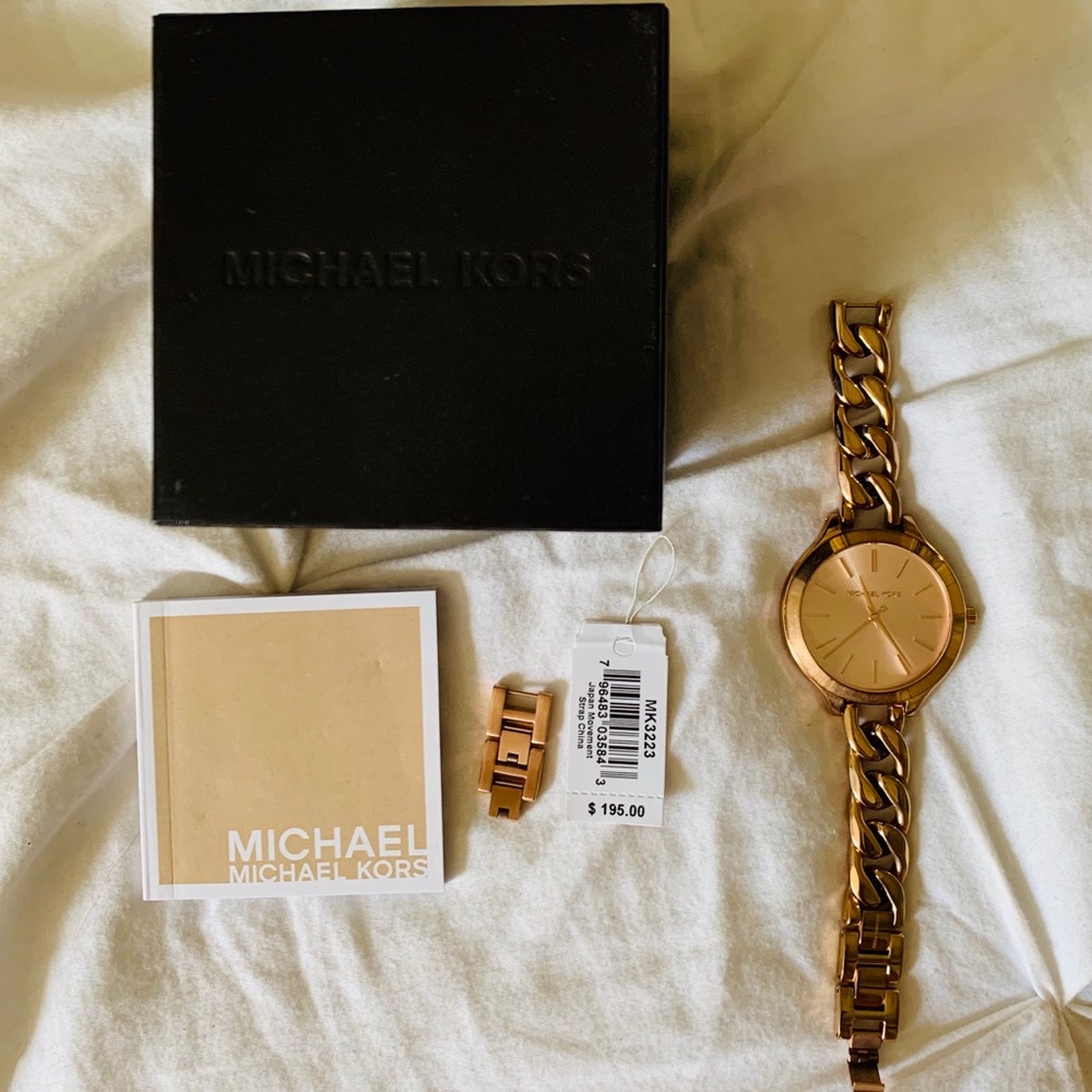 Rose gold Michael Kors watch